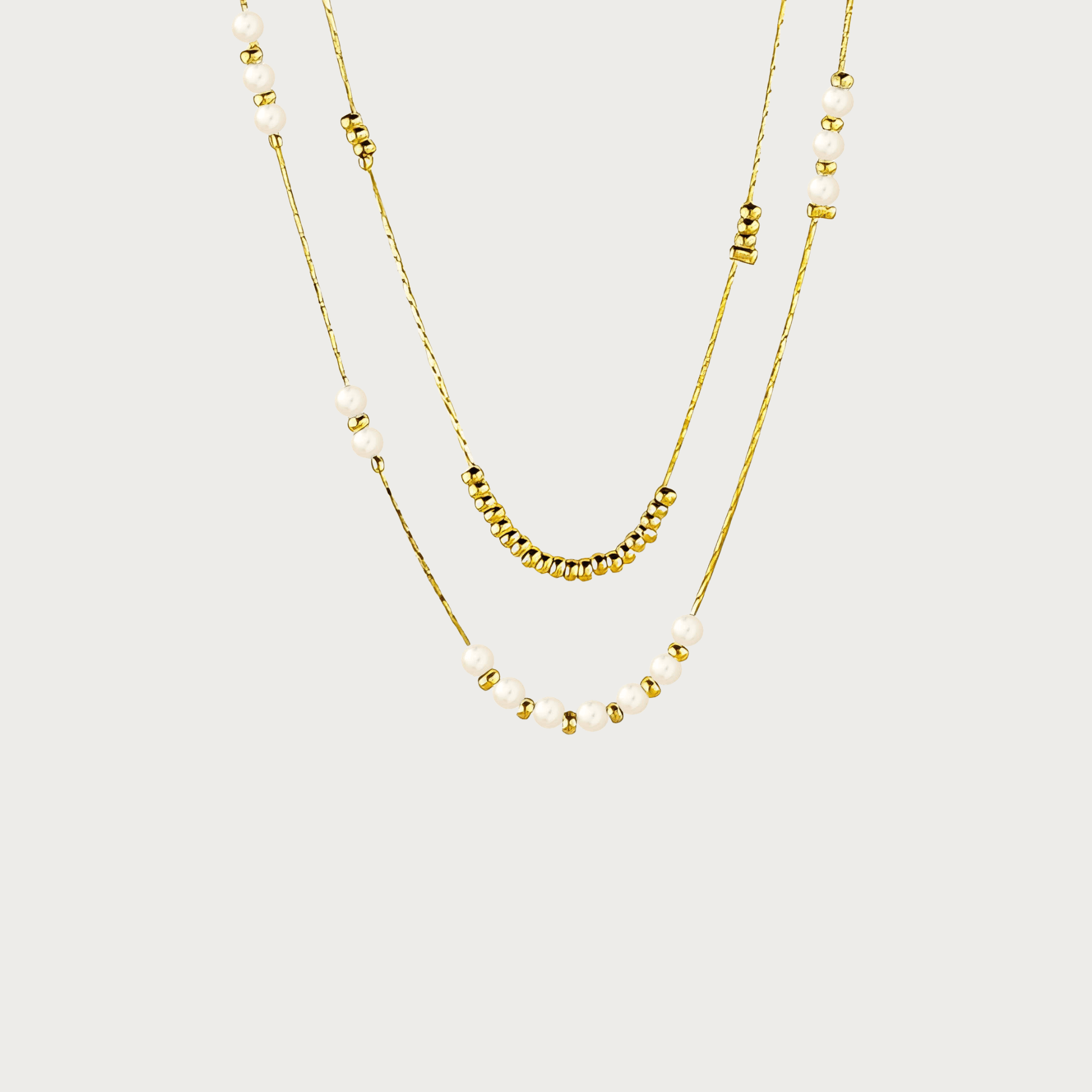BEADED PEARLS NECKLACE